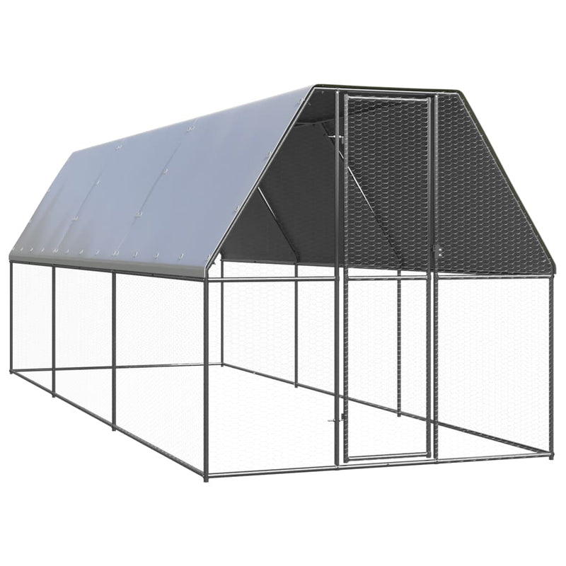 Load image into Gallery viewer, VidaXL Kippenhok 2x6x2 m gegalvaniseerd staal
