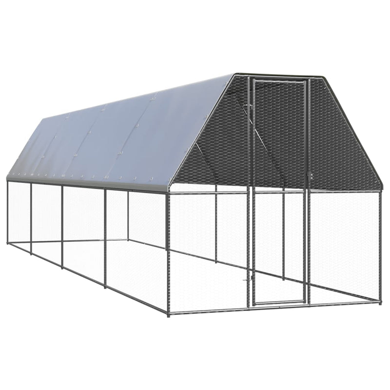 Load image into Gallery viewer, VidaXL Kippenhok 2x8x2 m gegalvaniseerd staal
