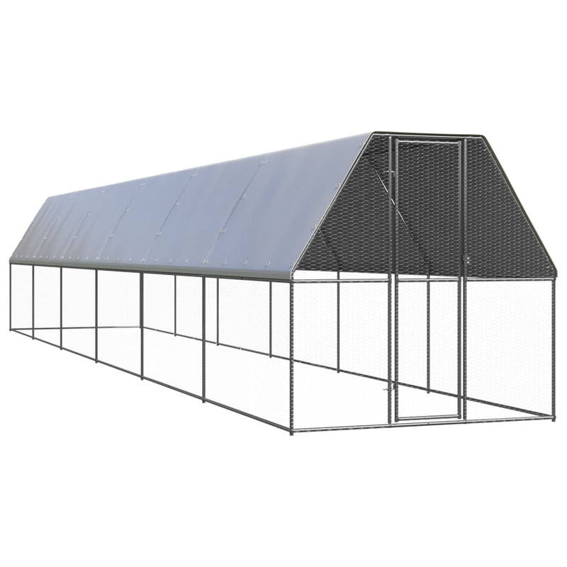 Load image into Gallery viewer, VidaXL Kippenhok 2x12x2 m gegalvaniseerd staal
