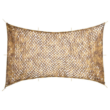 Vidaxl camouflagenet met opbergzak 600x414 cm zandkleurig