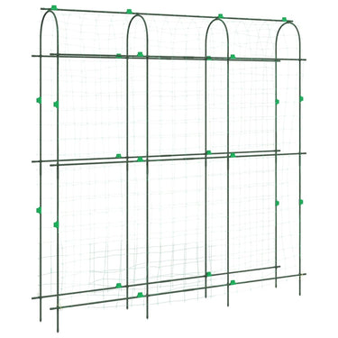 Vidaxl plantenklimrek u-vorm 181x31x182,5 cm staal