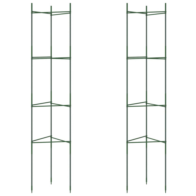 Load image into Gallery viewer, Vidaxl tomatenkooi 2 st 154 cm staal en polypropeen
