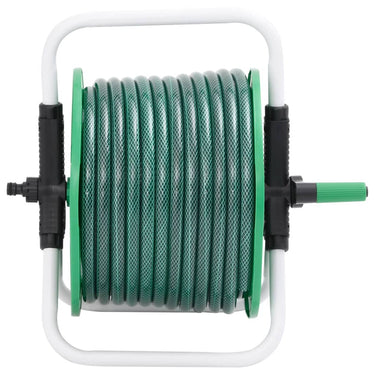 Vidaxl slanghaspel vrijstaand met 20 m slang pvc groen