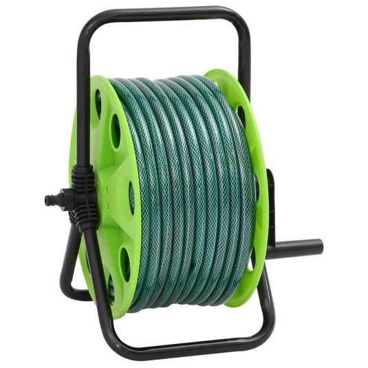 Vidaxl slanghaspel vrijstaand met 20 m slang pvc groen