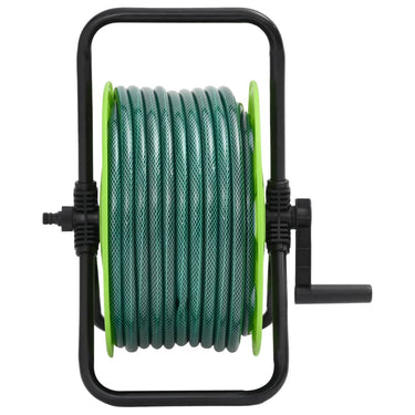 Vidaxl slanghaspel vrijstaand met 20 m slang pvc groen
