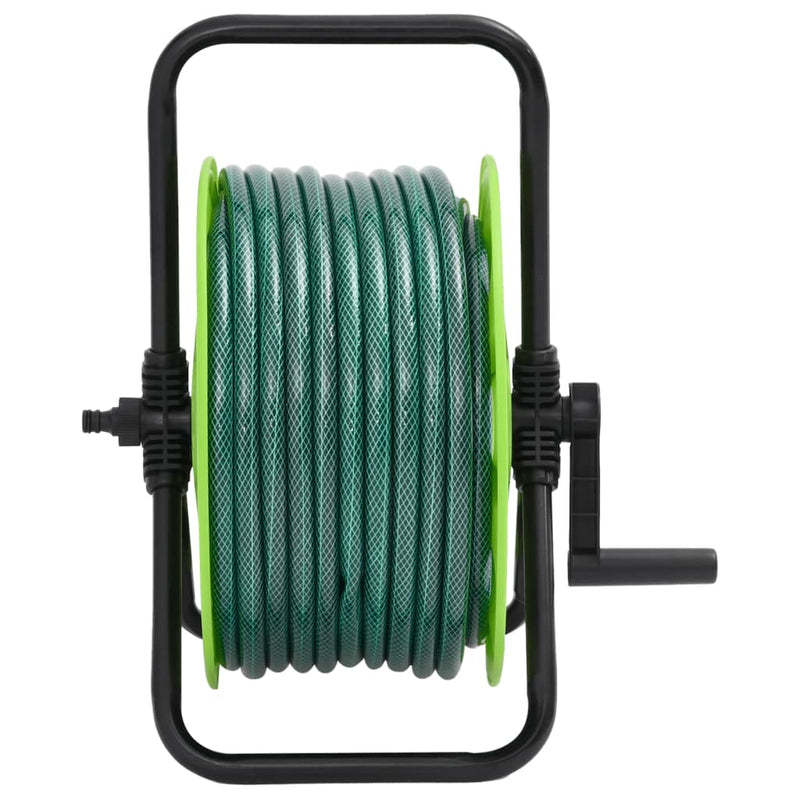 Load image into Gallery viewer, Vidaxl slanghaspel vrijstaand met 20 m slang pvc groen
