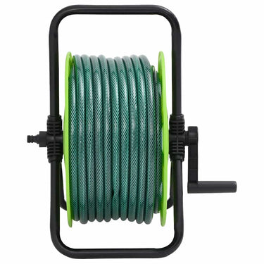Vidaxl slanghaspel met slangkoppelset 0,5 30 m vrijstaand pvc groen