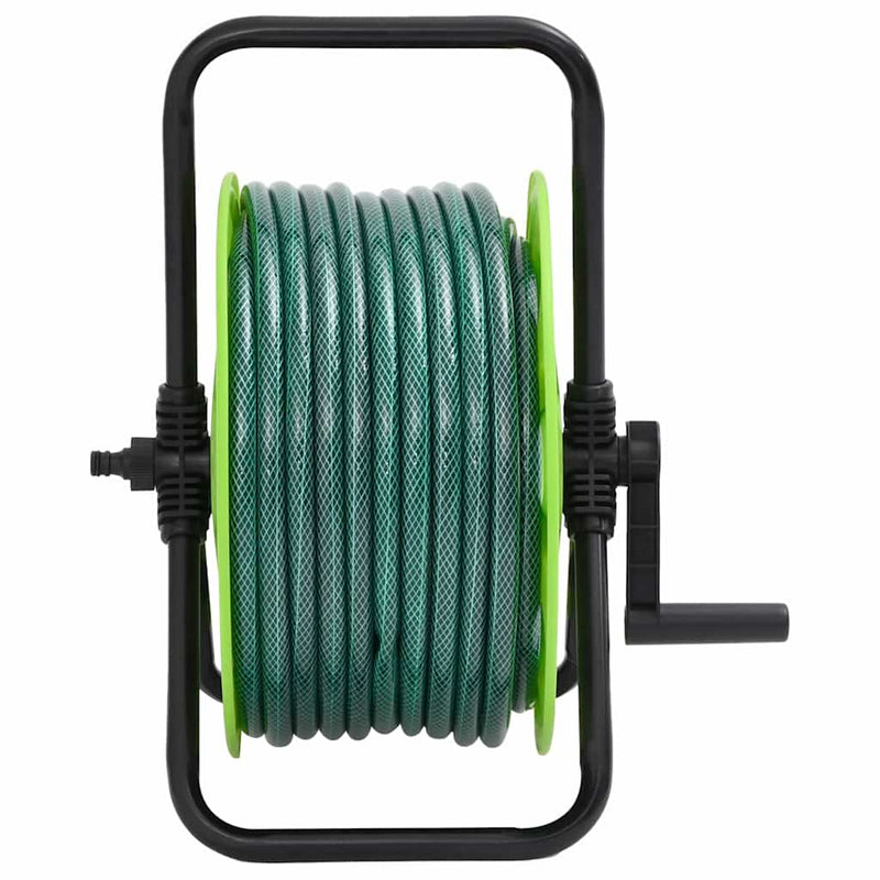Load image into Gallery viewer, Vidaxl slanghaspel met slangkoppelset 0,75 20 m vrijstaand pvc groen
