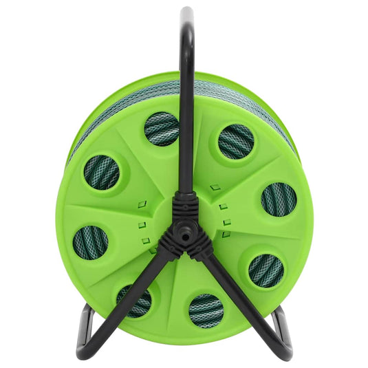 Vidaxl slanghaspel met slangkoppelset 0,75 20 m vrijstaand pvc groen