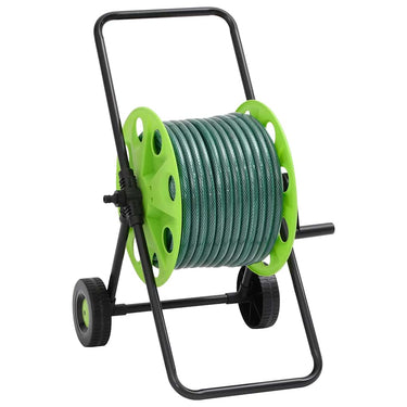 Vidaxl slanghaspelkar en slangkoppelset 0,5 vrijstaand 30 m pvc groen