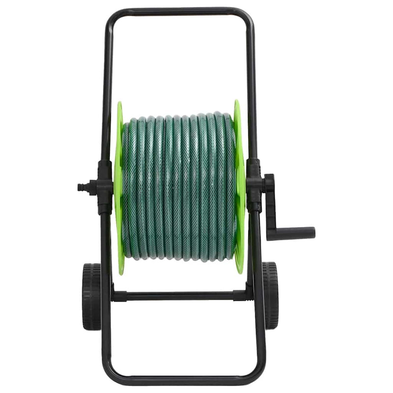 Load image into Gallery viewer, Vidaxl slanghaspelkar en slangkoppelset 0,5 vrijstaand 30 m pvc groen

