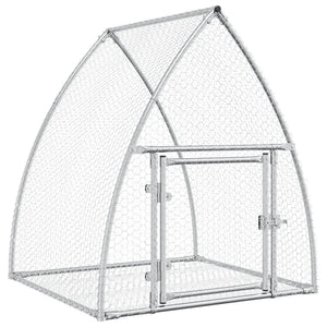 Vidaxl konijnenhok 100x105x120 cm gegalvaniseerd staal zilverkleurig