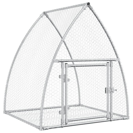 Vidaxl konijnenhok 100x105x120 cm gegalvaniseerd staal zilverkleurig