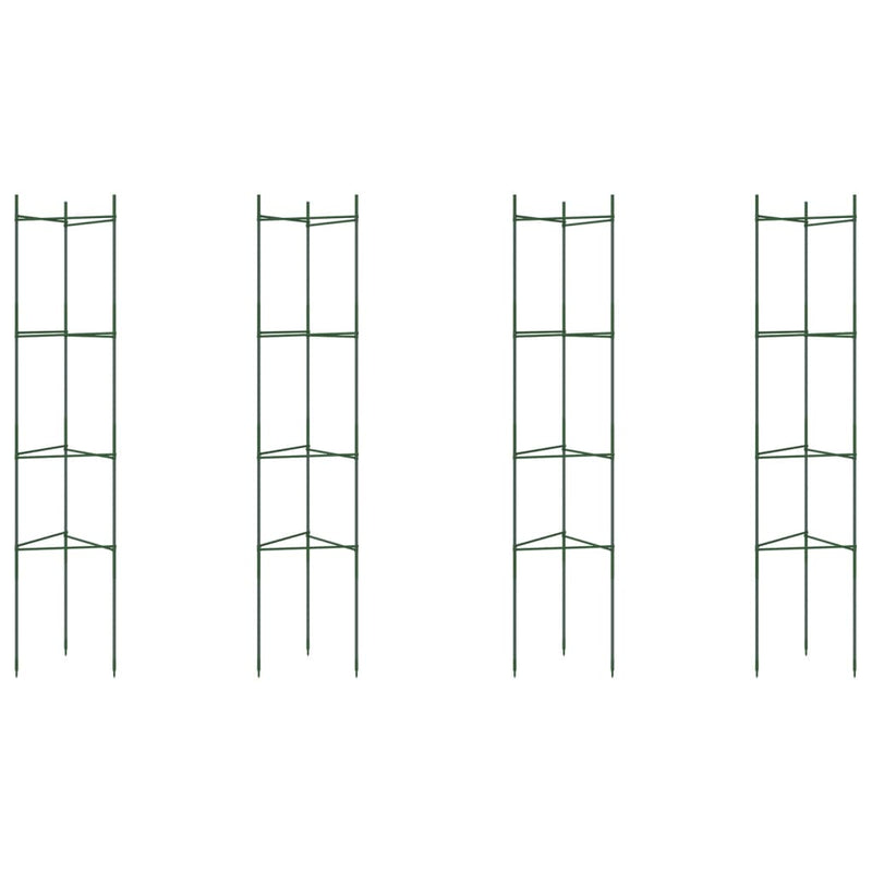 Load image into Gallery viewer, VidaXL Tomatenkooien 4 st 154 cm staal en polypropeen
