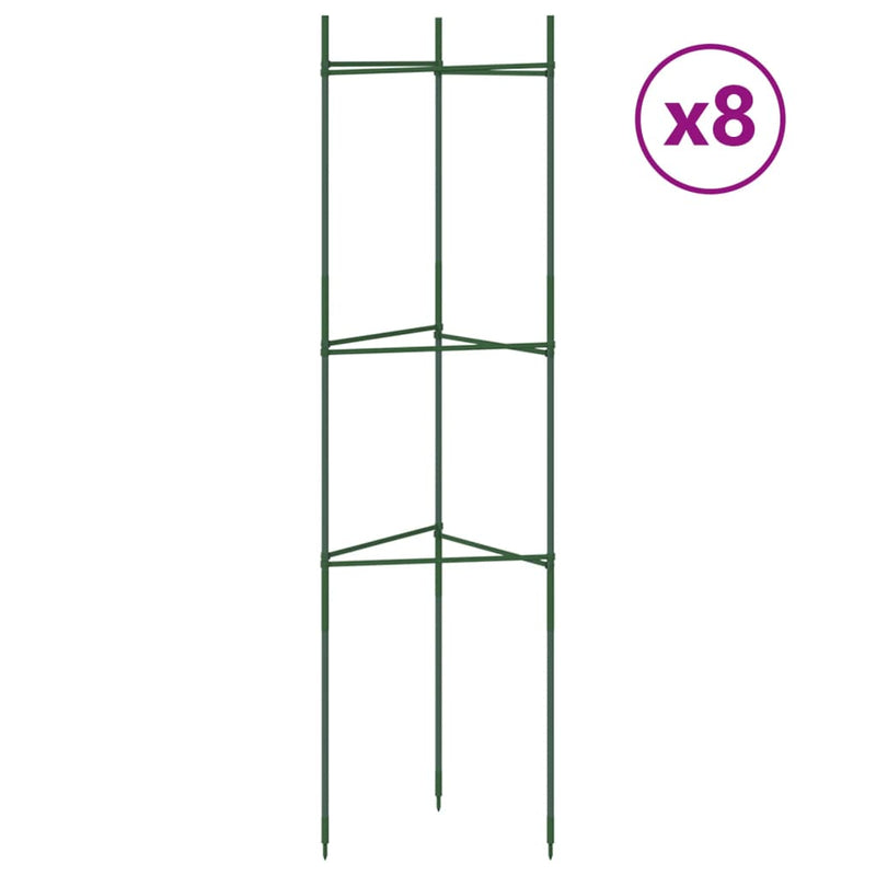 Load image into Gallery viewer, Vidaxl tomatenkooien 8 st 116 cm staal en polypropeen

