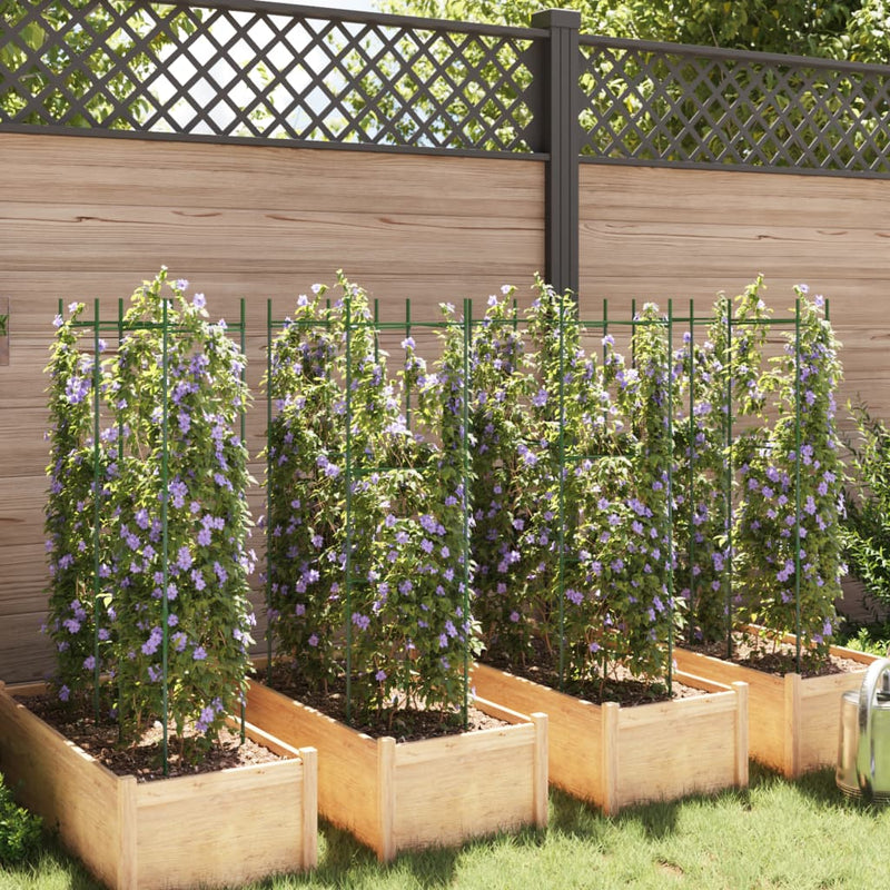 Load image into Gallery viewer, VidaXL Tomatenkooien 8 st 116 cm staal en polypropeen
