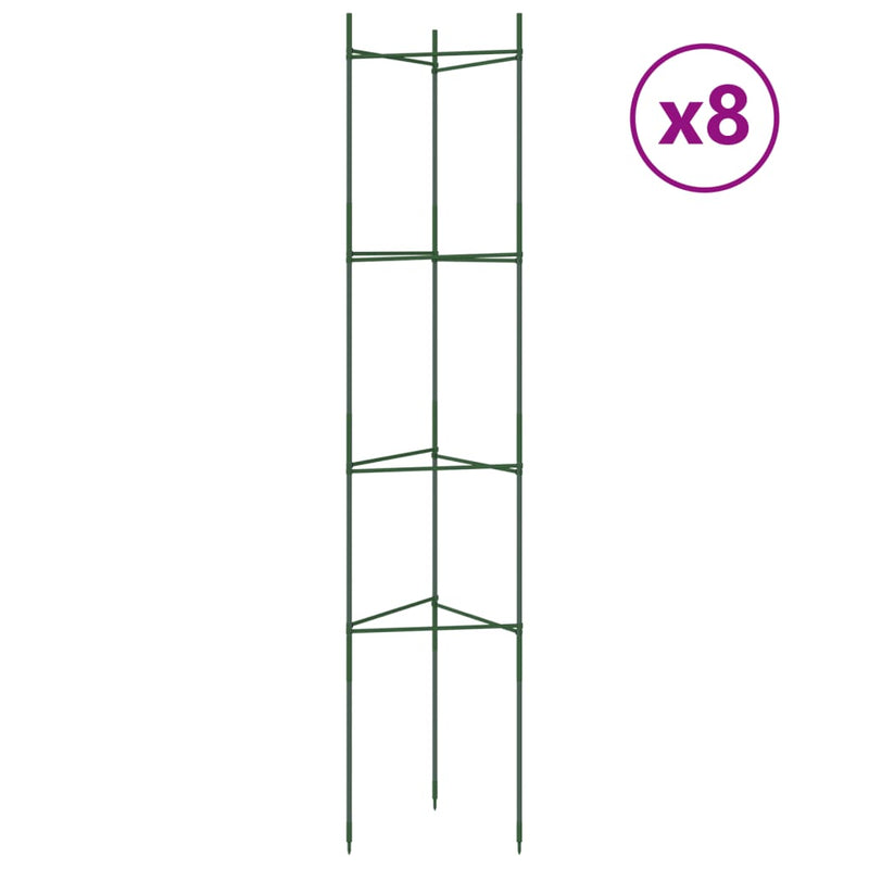 Load image into Gallery viewer, Vidaxl tomatenkooi 8 st 154 cm staal en polypropeen
