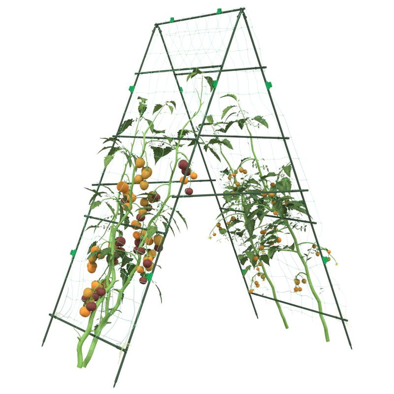 Load image into Gallery viewer, Vidaxl plantenklimrekken 4 st a-frame staal
