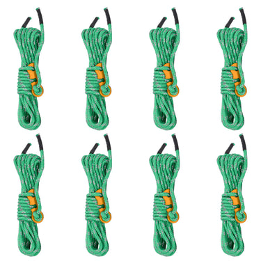 Vidaxl tentscheerlijnen met spanners 8 st reflecterend 4 m 4 mm
