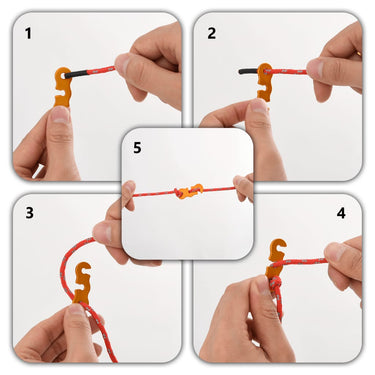 Vidaxl tentscheerlijnen met spanners 8 st reflecterend 4 m 4 mm