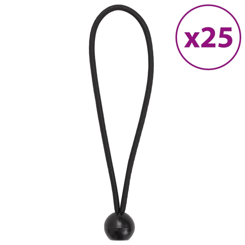 Load image into Gallery viewer, Vidaxl spanelastieken met ballen 25 st 21x0,5 cm
