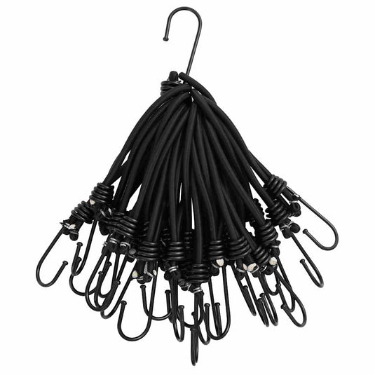 Vidaxl spanelastiek met haken 50 st 17 cm