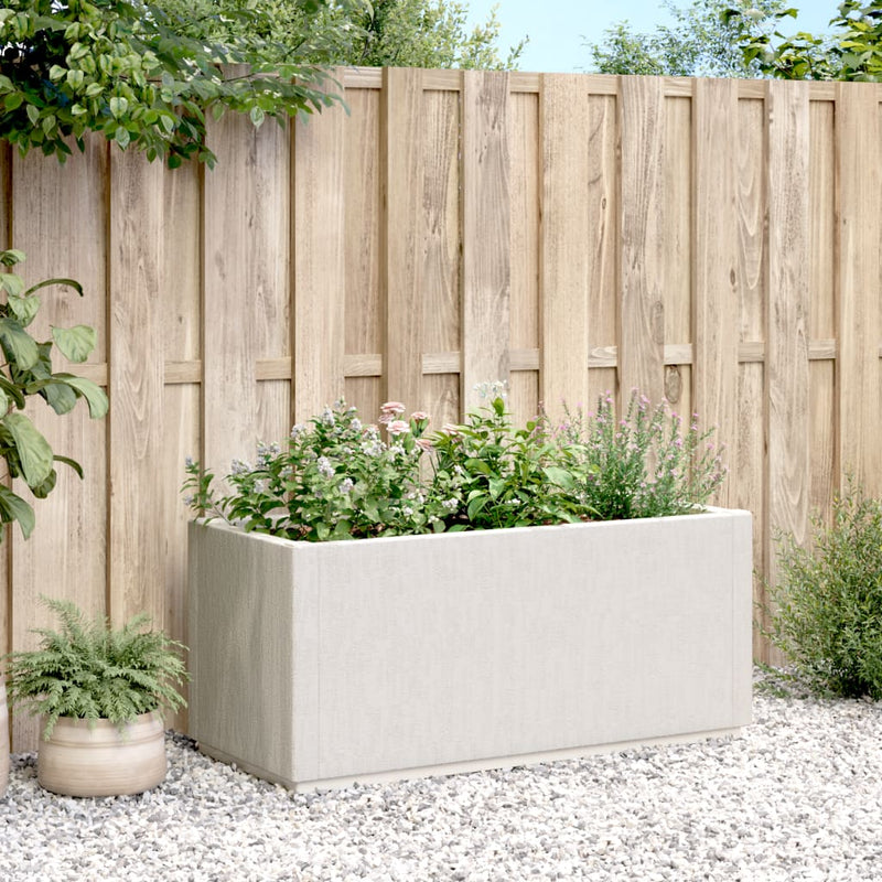 Load image into Gallery viewer, Vidaxl plantenbak 80x36x35 cm polypropeen wit
