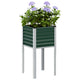 Vidaxl plantenbak groen 45x45x88 cm staal