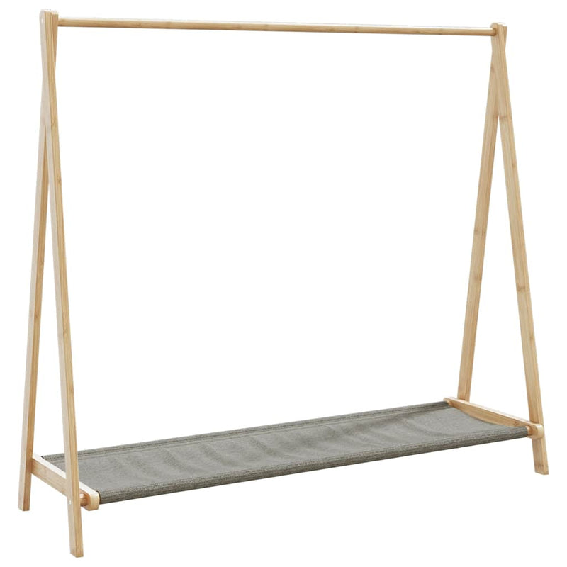 Load image into Gallery viewer, Vidaxl kledingrek met schappen 106x34x102 cm bamboe

