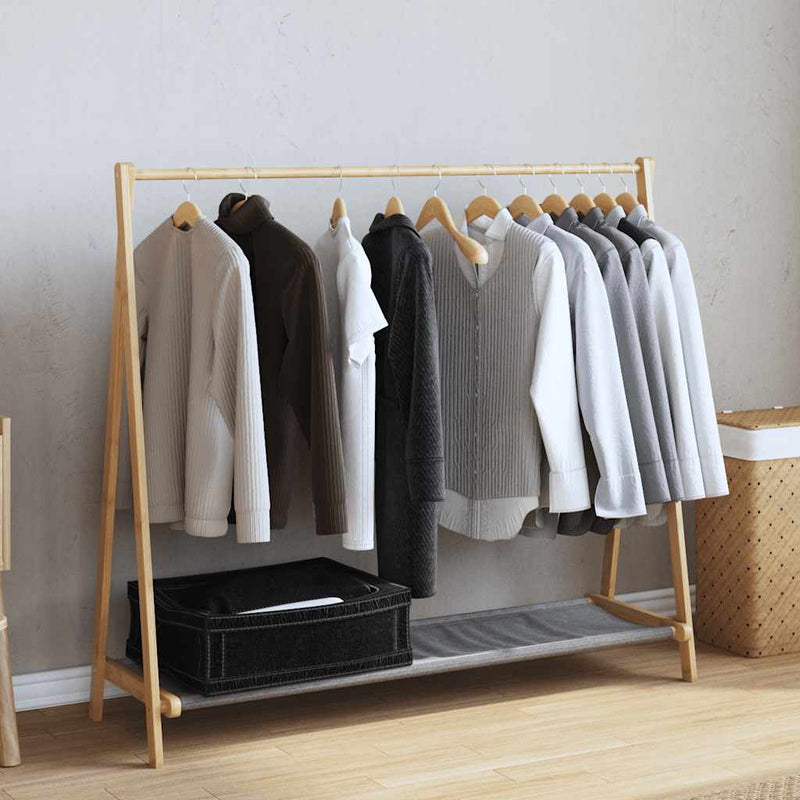Load image into Gallery viewer, Vidaxl kledingrek met schappen 106x34x102 cm bamboe
