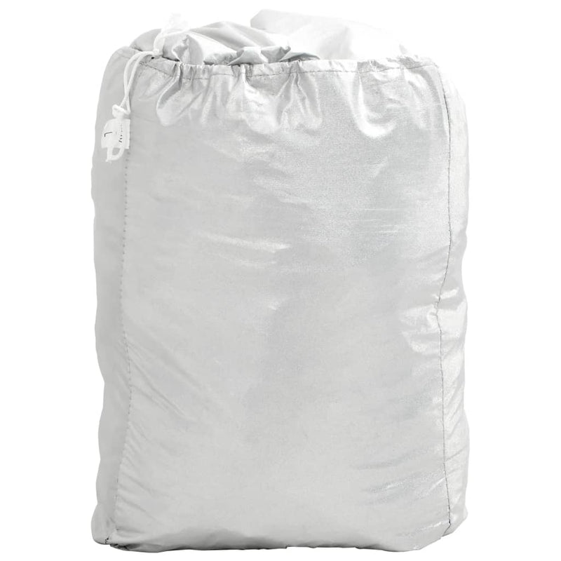 Load image into Gallery viewer, Vidaxl autohoes voor suv met gespriemen m volledig peva zilverkleurig
