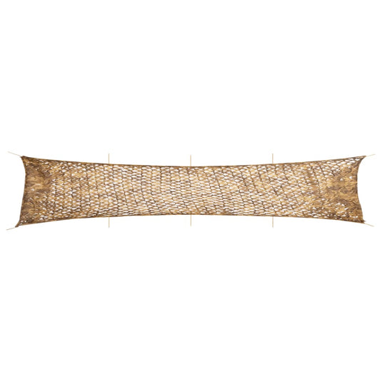 Vidaxl camouflagenet met opbergzak 844x142 cm zandkleurig