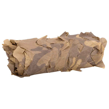 Vidaxl camouflagenet met opbergzak 844x142 cm zandkleurig
