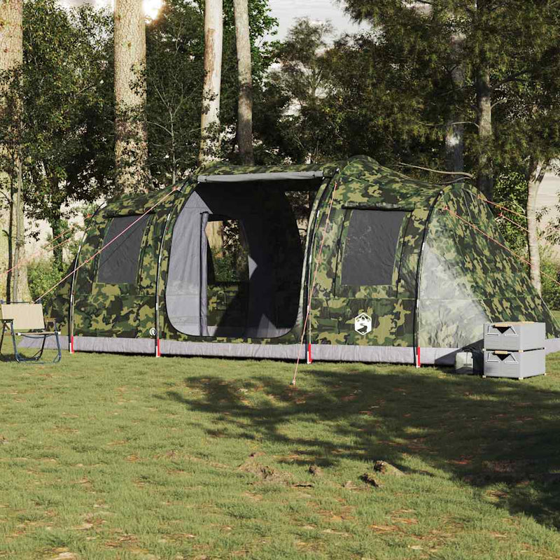 Load image into Gallery viewer, Vidaxl tunneltent 4-persoons waterdicht camouflage
