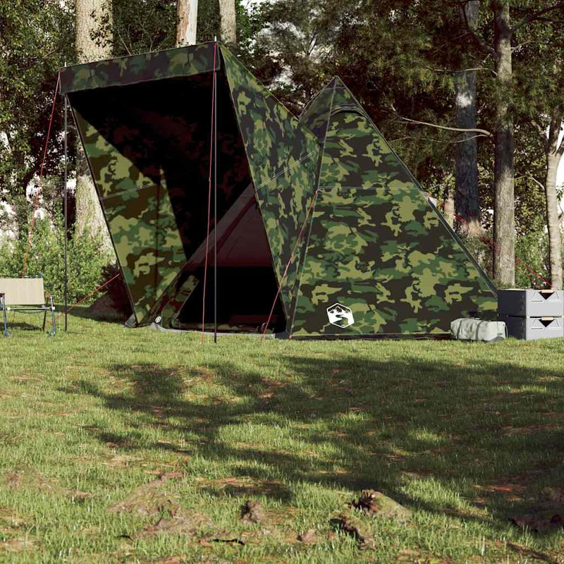 Load image into Gallery viewer, Vidaxl tipitent 6-persoons camouflage waterdicht
