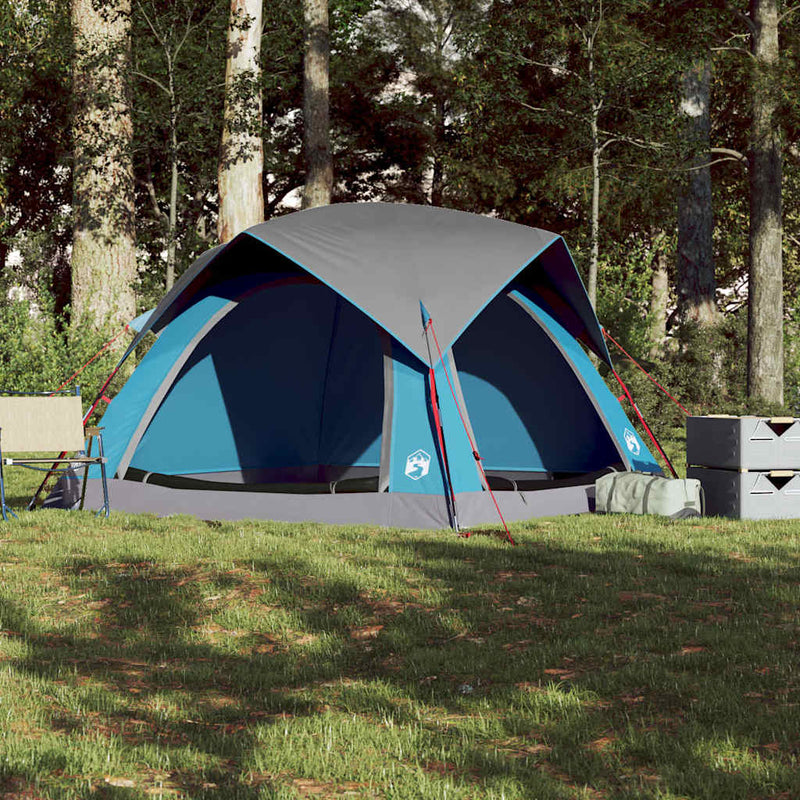 Load image into Gallery viewer, Vidaxl tent 4-persoons waterdicht blauw
