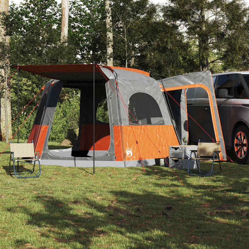 Load image into Gallery viewer, Vidaxl autotent 4-persoons waterdicht grijs en oranje
