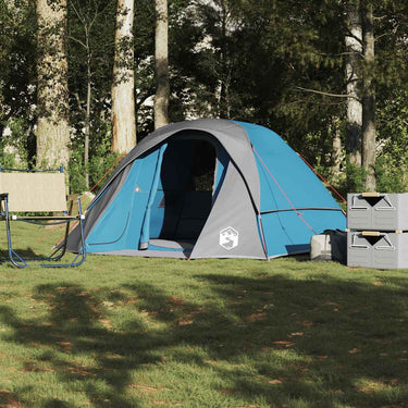 Vidaxl tent 4-persoons waterdicht blauw