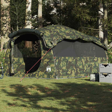 Vidaxl tunneltent 6-persoons waterdicht camouflage