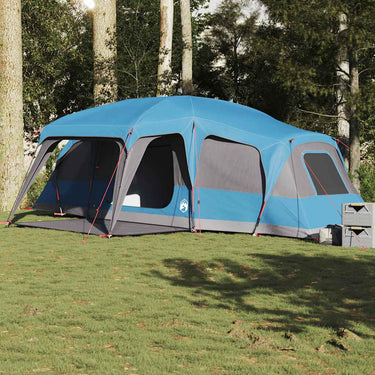 Vidaxl familietent met verandakoepel 9-persoons waterdicht blauw