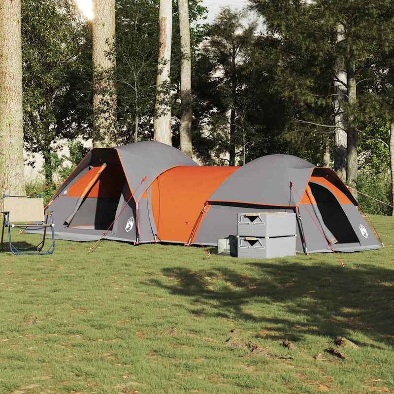 Load image into Gallery viewer, Vidaxl tent 5-persoons waterdicht grijs en oranje

