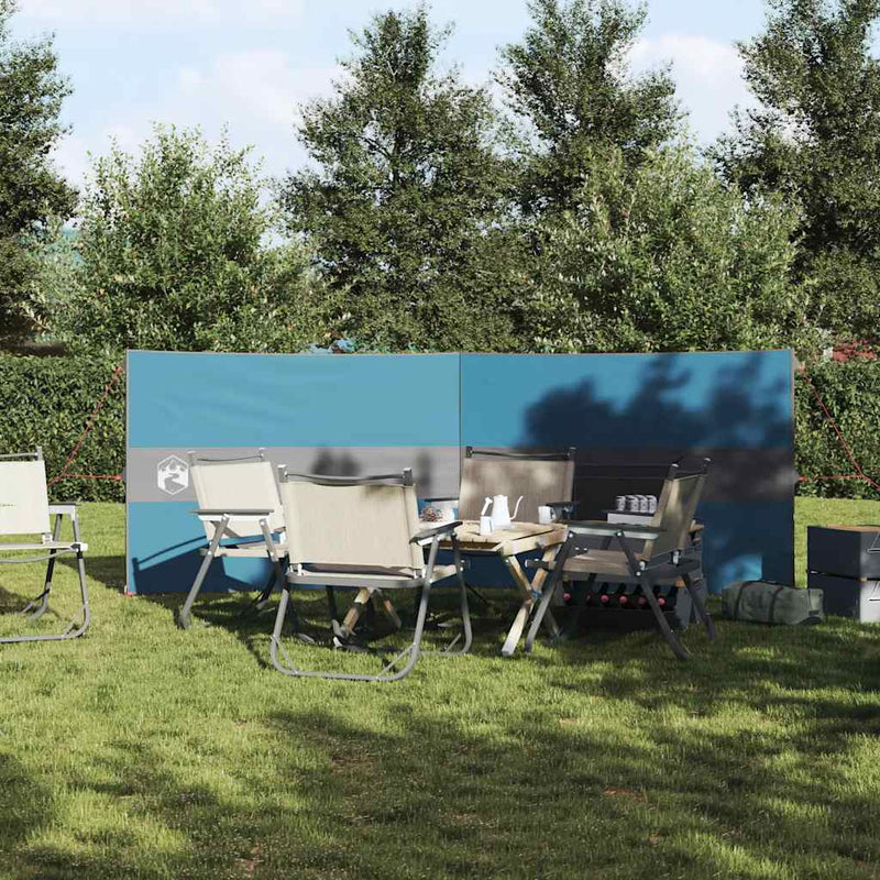 Load image into Gallery viewer, Vidaxl windscherm camping waterdicht 344x120 cm blauw
