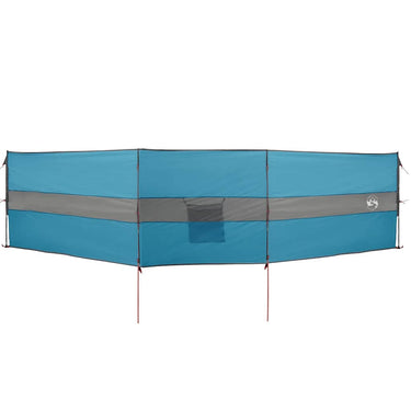 Vidaxl windscherm camping waterdicht 490x123 cm blauw