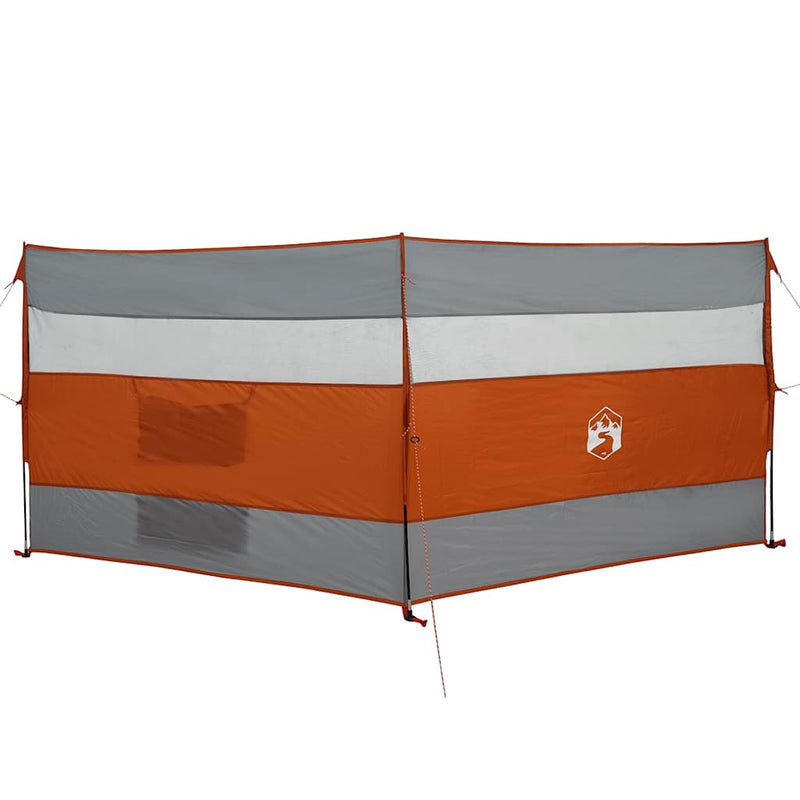 Load image into Gallery viewer, Vidaxl windscherm camping waterdicht 340x130 cm grijs en oranje
