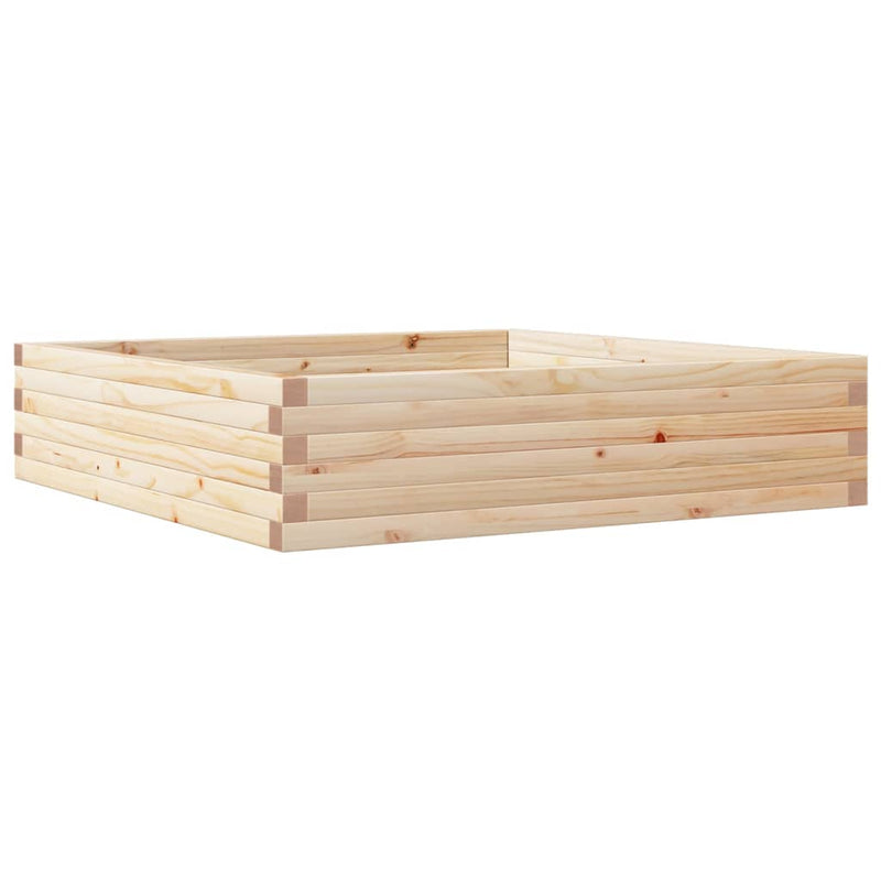 Load image into Gallery viewer, Vidaxl plantenbak 100x100x23 cm massief grenenhout
