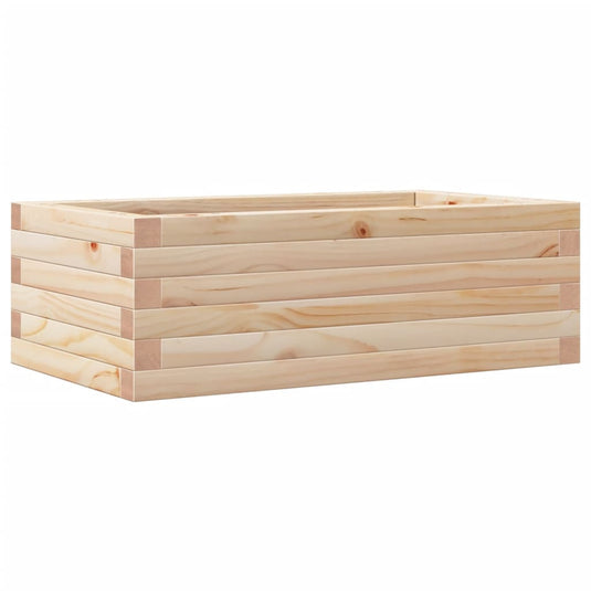 Vidaxl plantenbak 70x40x23 cm massief grenenhout