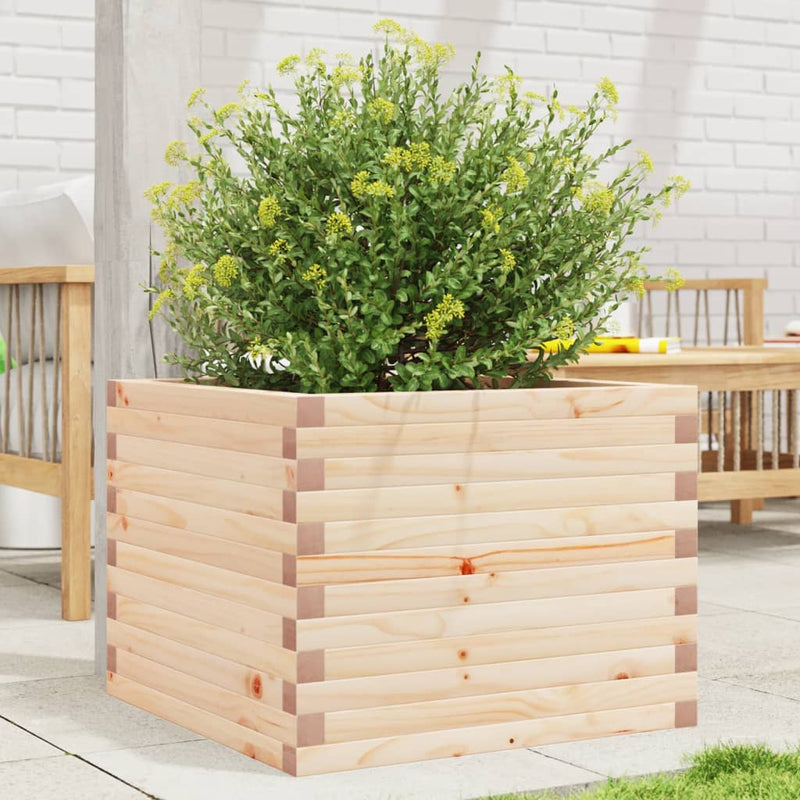 Load image into Gallery viewer, Vidaxl plantenbak 60x60x45,5 cm massief grenenhout
