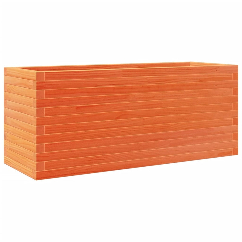Load image into Gallery viewer, Vidaxl plantenbak 110x40x45,5 cm massief grenenhout wasbruin
