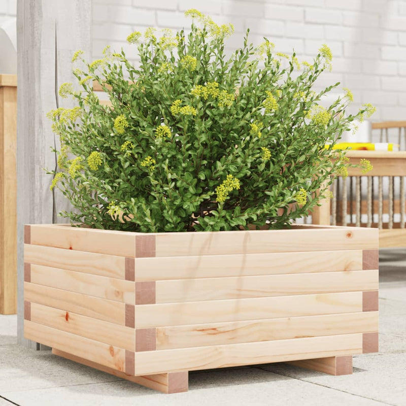 Load image into Gallery viewer, Vidaxl plantenbak 50x50x26,5 cm massief grenenhout
