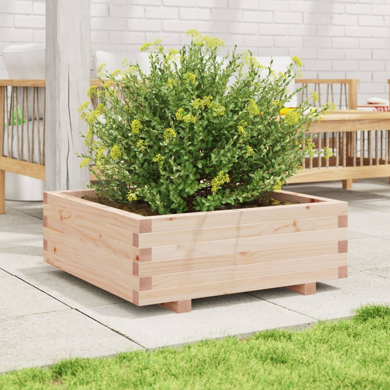 Load image into Gallery viewer, Vidaxl plantenbak 70x70x26,5 cm massief grenenhout
